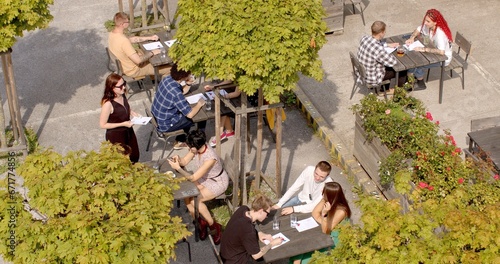 Photos Social Gathering outdoor top view