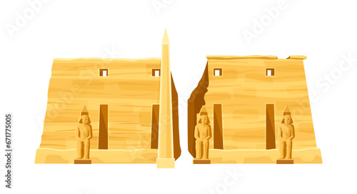 Egypt architecture element vector concept
