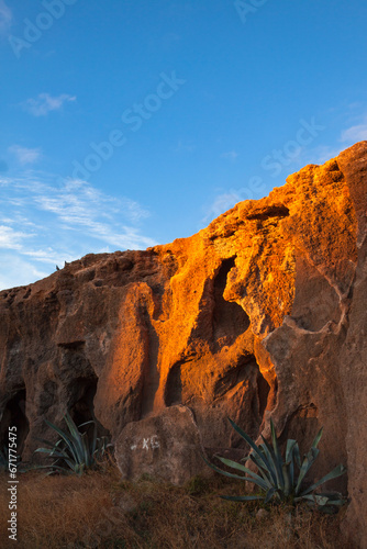 Paisaje Cuevas Las Tres Cruces  Gran Canaria