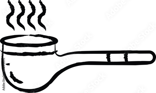 Smoking Pipe hand drawn vector illustration