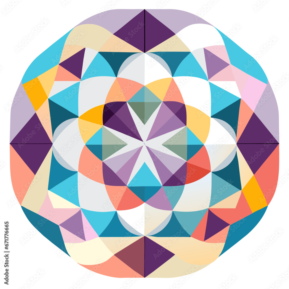 Geometric pattern with pastel colors Geometric pattern with pastel colors