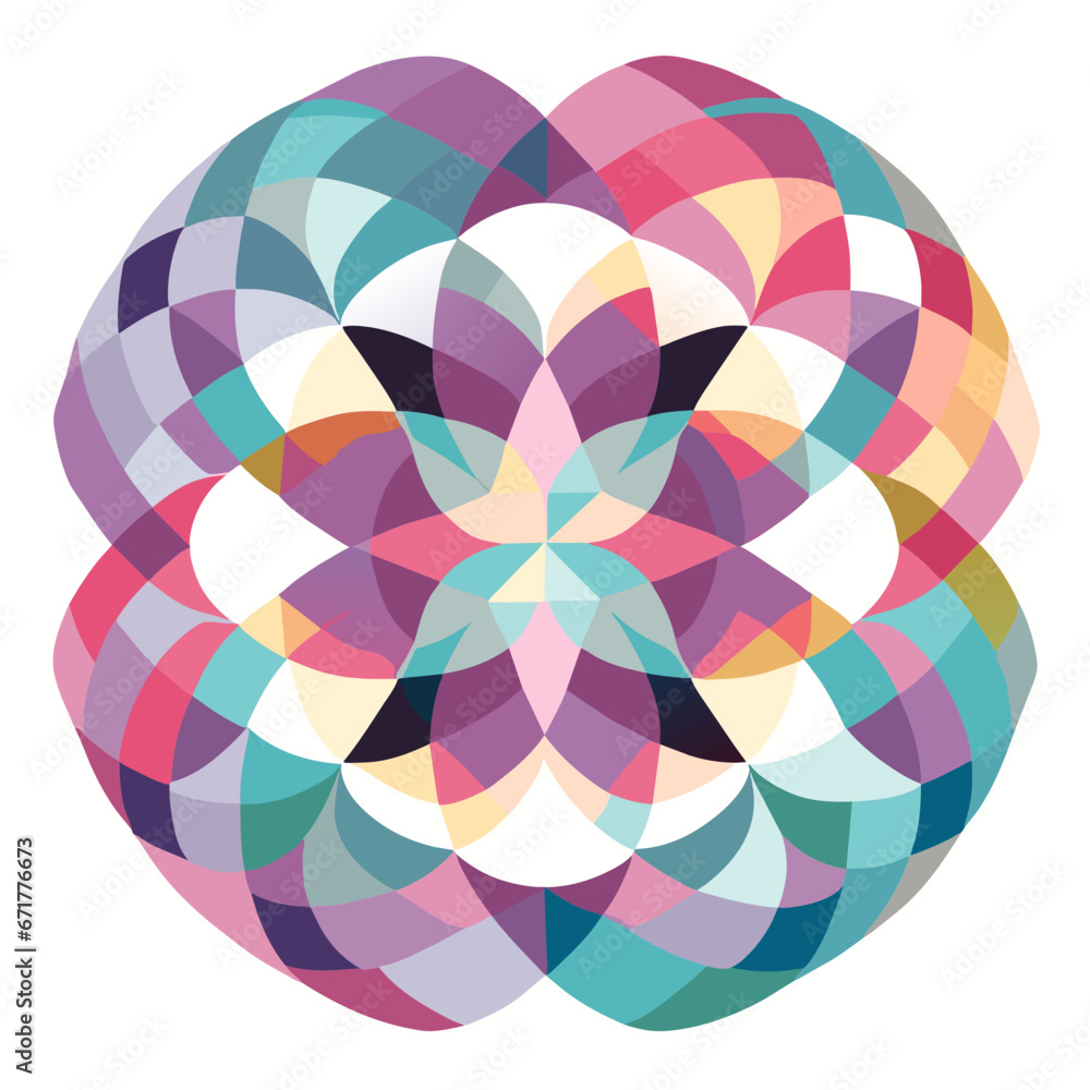 Obraz premium Geometric pattern with pastel colors