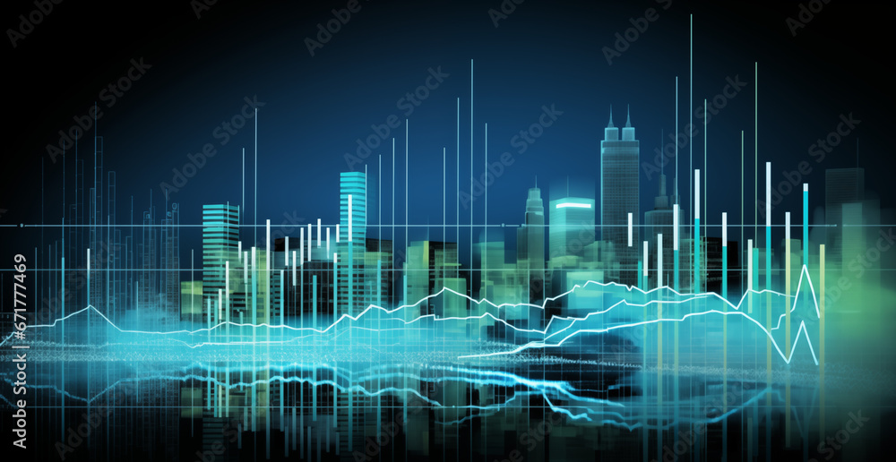 Background conceptual image with market graphs and diagrams Background conceptual image with market graphs and diagrams