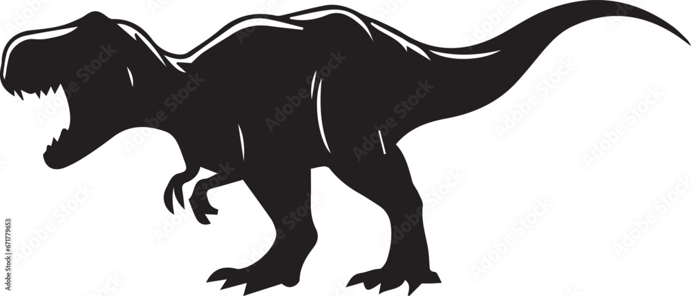 Obraz premium Dinosaur EPS, Dinosaur Silhouette, Dinosaur Vector, Dinosaur Cut File, Dinosaur Vector