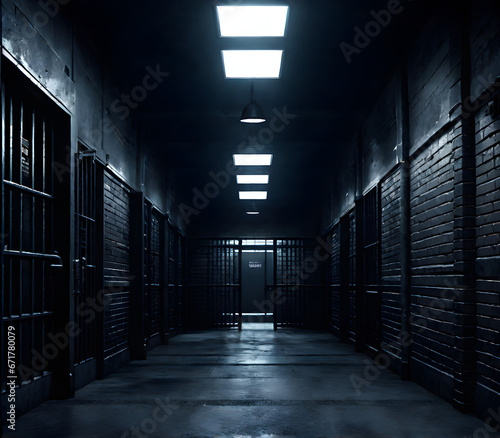 Dark and Secure Prison: Institutional Confinement. generative AI