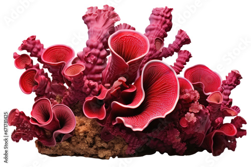 Fototapeta Naklejka Na Ścianę i Meble -  red coral reef isolated on white background