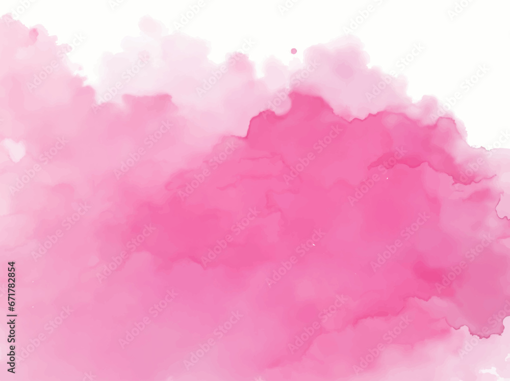 Fototapeta premium Pink watercolor abstract background. Watercolor pink background. Abstract pink texture. 