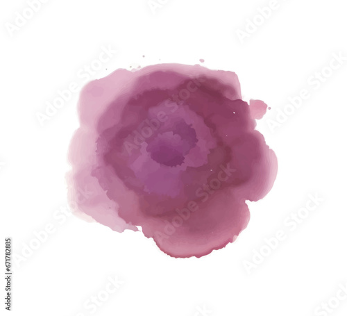 Abstract red watercolor background. Watercolor splash