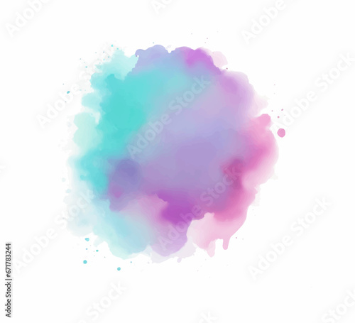 Colorful watercolor design background texture  Pink watercolor
