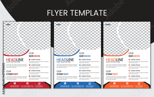 simple flyer template design.
