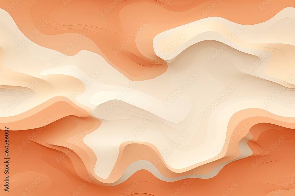 Obraz premium Désert abstrait simpliste, dune, fond de sable sans couture pour enfants. Idéal pour le papier peint des chambres d'enfants. IA générative, IA
