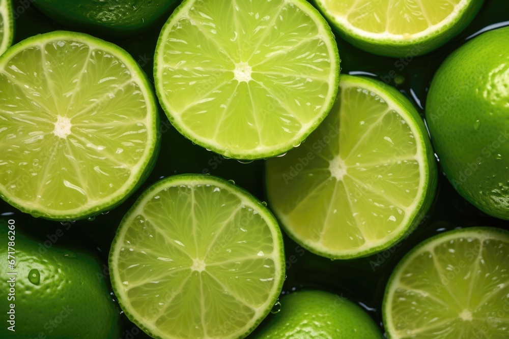 limes close up background