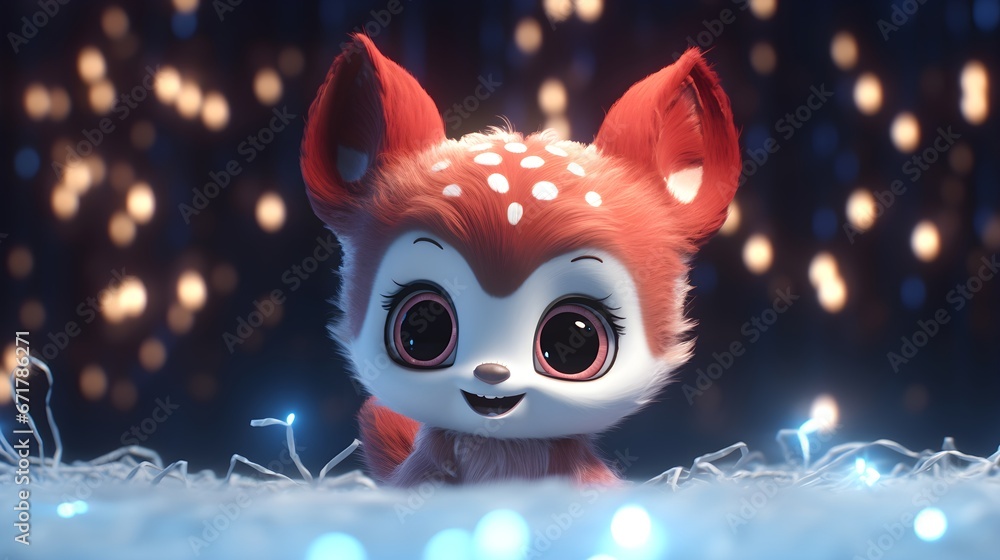 Starry Christmas: An Adorable Tiny Reindeer