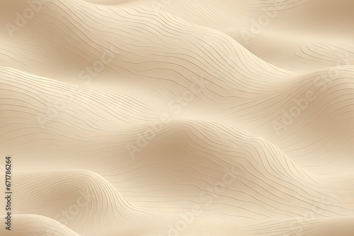 Désert abstrait simpliste, dune, fond de sable sans couture pour enfants. Idéal pour le papier peint des chambres d'enfants. IA générative, IA © MiniMaxi