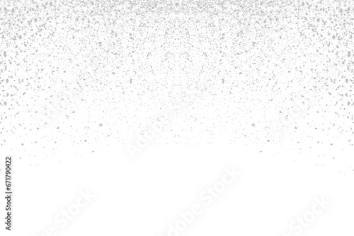Realistic falling snowflakes isolated on transparent background. Vector illustration
 photo