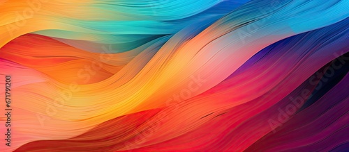 Colorful abstract art with a stunningly smooth and modern texture on a graphic digital design background