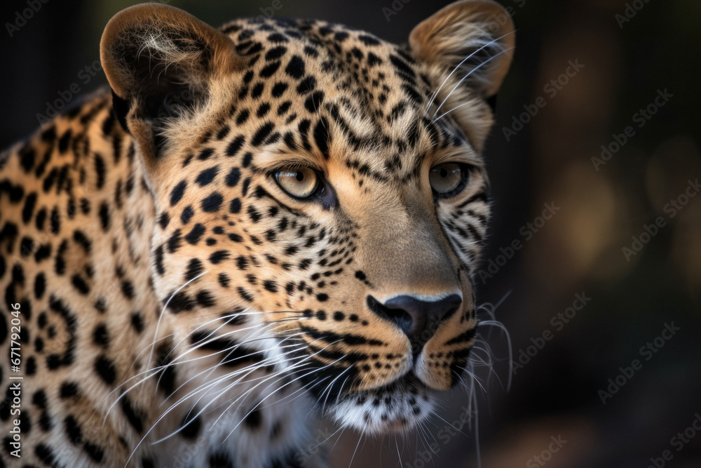 Fototapeta premium Close-up portrait of leopard
