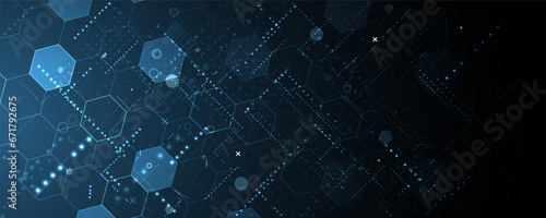 Quantum processing. Deep learning artificial intelligence.