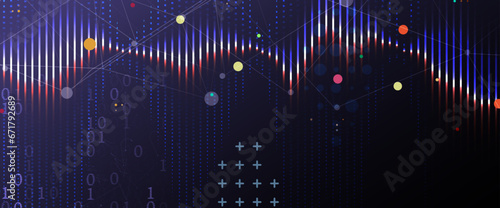 Quantum processing. Deep learning artificial intelligence.