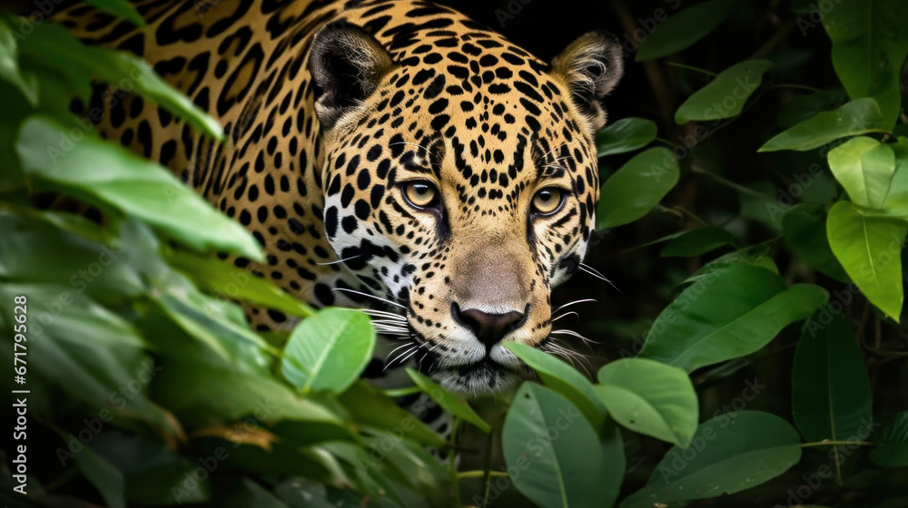 Obraz premium Close-up portrait of leopard