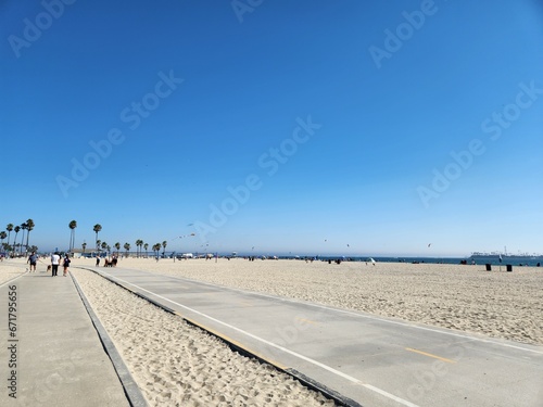Walking Los Angeles, California Beach