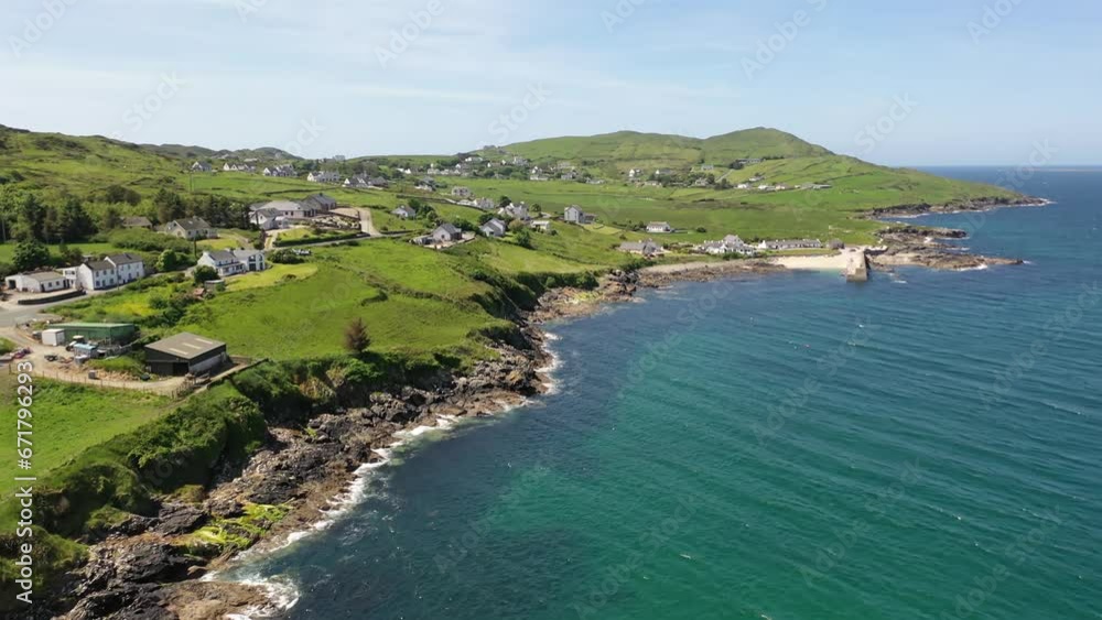 Aerial view of Portnoo in County Donegal, Ireland. Aerial view of Portnoo in County Donegal, Ireland.