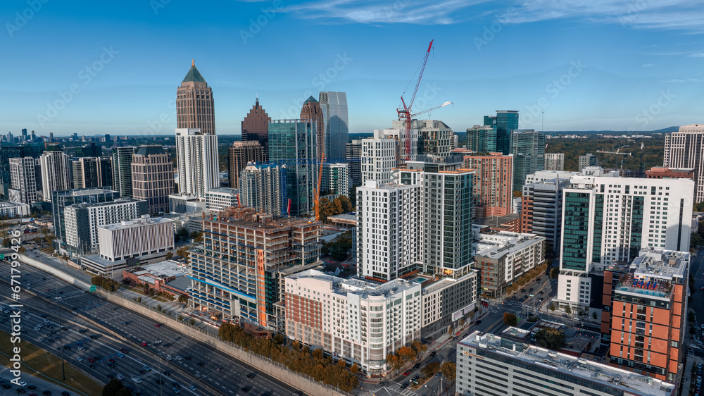 Naklejka premium Atlanta Georgia Midtown Atlanta