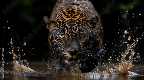 Close-up portrait of leopard