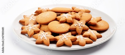 Christmas party with a platter of ginger cookies