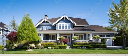 Residential home exterior in real estate