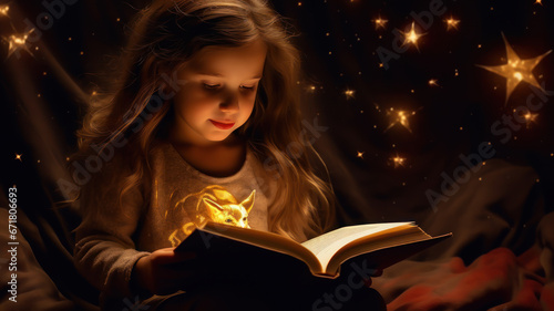 Magical Book with Stars