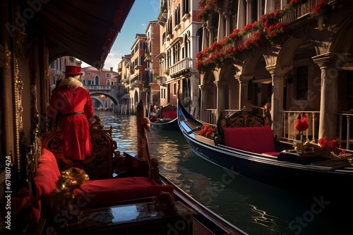 The timeless beauty of a Venetian gondola ride.  © Tachfine Art