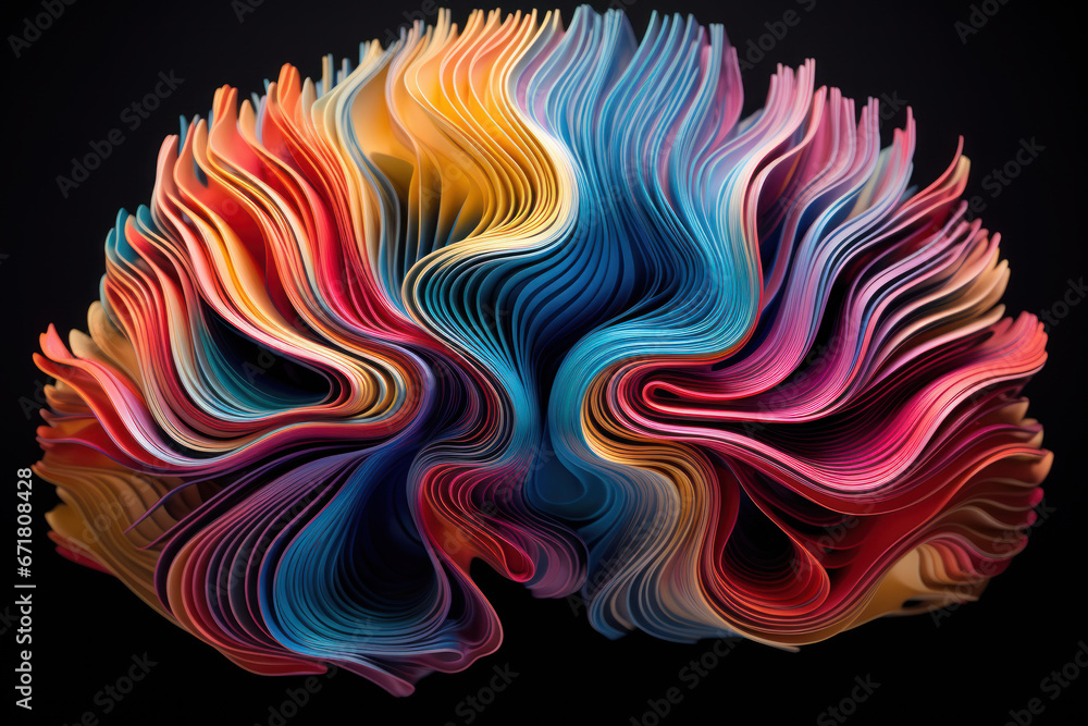 Obraz premium Colorful Abstract Brain