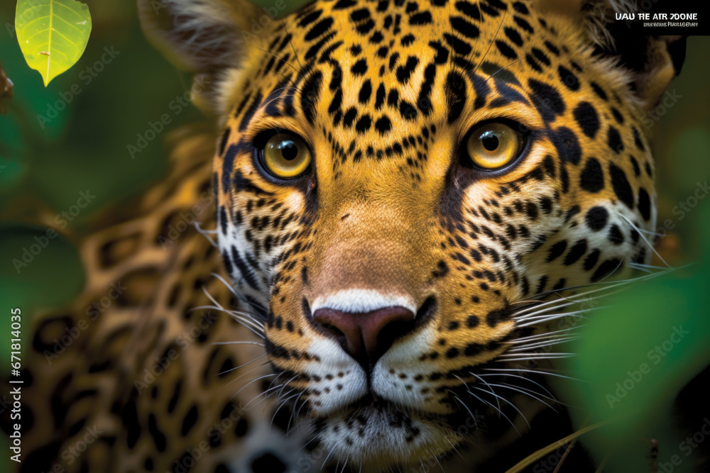 Obraz premium Close-up portrait of leopard