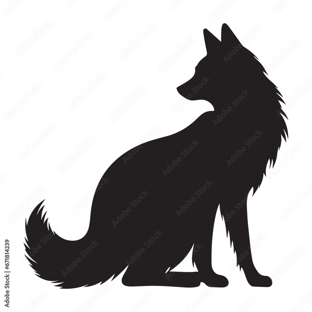 A black Silhouette animal
