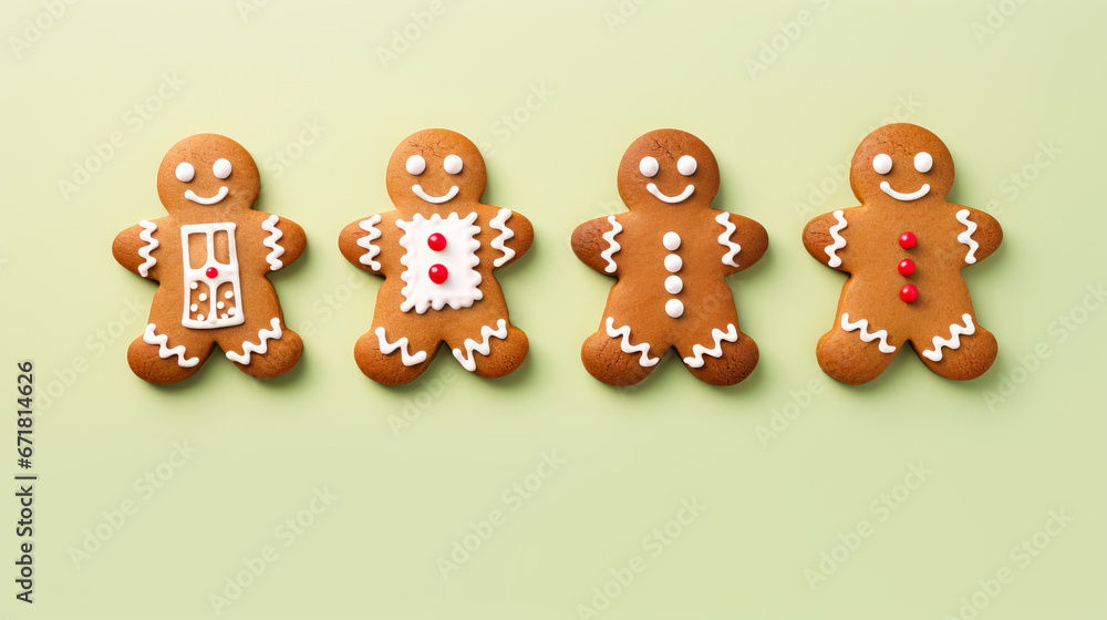 Sweet festive magic: Assorted gingerbread cookies with delightful icing designs, ready for the holiday season. Sweet festive magic: Assorted gingerbread cookies with delightful icing designs, ready for the holiday season.