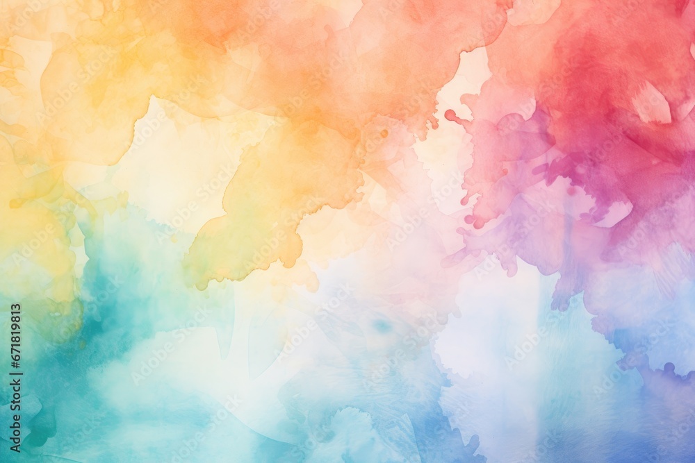 Beautiful delicate watercolor colored colorful background for various designs, postcards, background for texts, price sheets.	