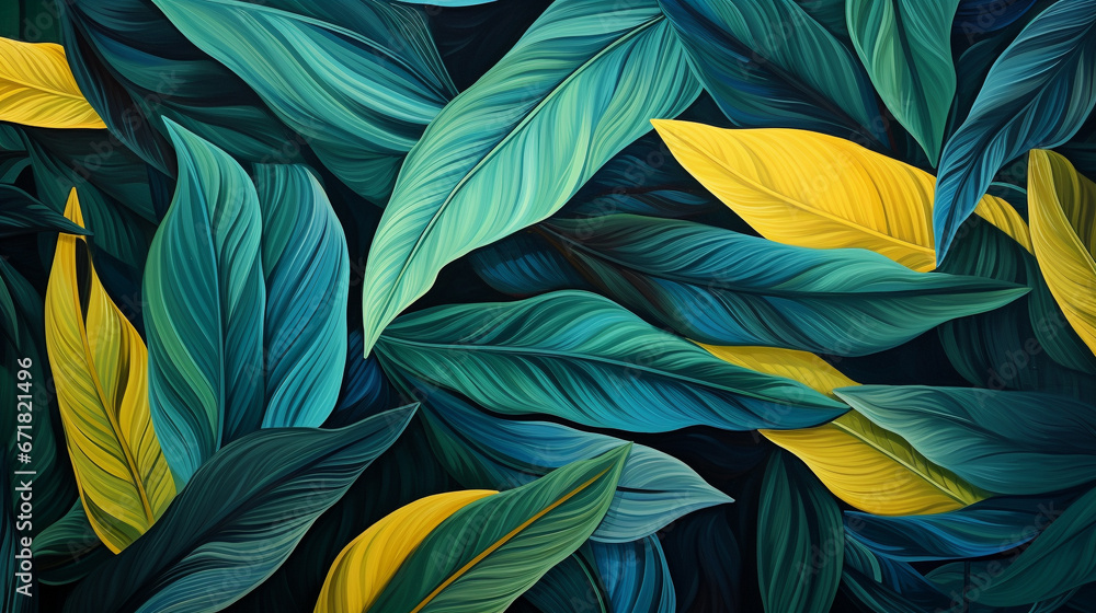 tropical palm leaf tropical vine sea tropical palm leaf tropical vine sea