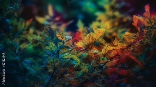 Abstract abstract colorful nature photography Ai generated art