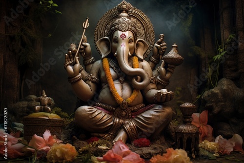 Hindu god of wisdom and knowledge Ganesha
