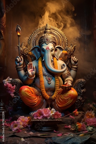 Hindu god of wisdom and knowledge Ganesha