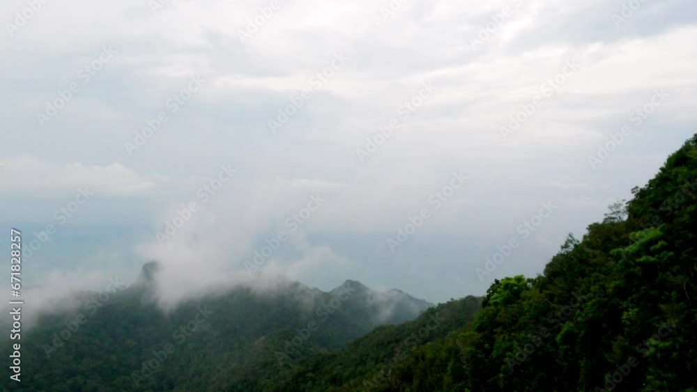 Tropical mountain top view or drone view Tropical mountain top view or drone view