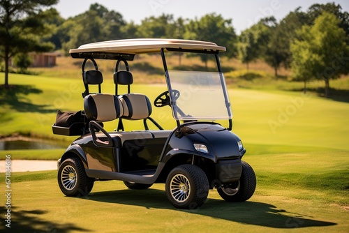 golf cart on a light background