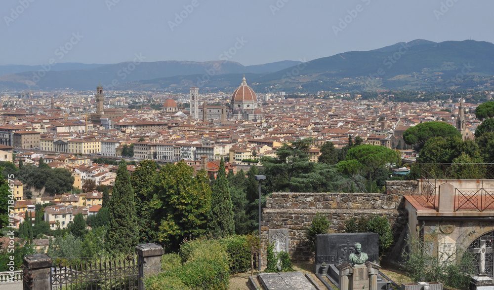 Fototapeta premium Aerial view of Florence