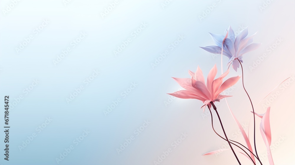 Obraz premium Whimsical Watercolor Dahlia Prints Tropical Watercolor Hibiscus Textures