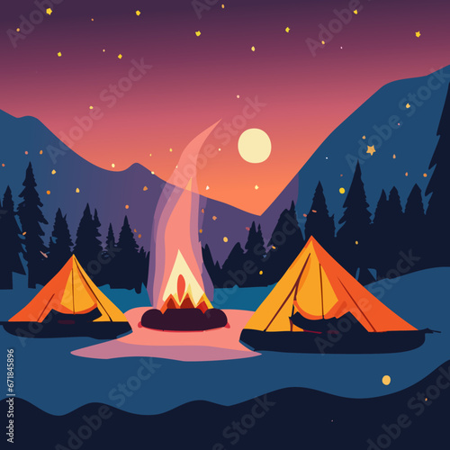 camping in the mountains © Pro