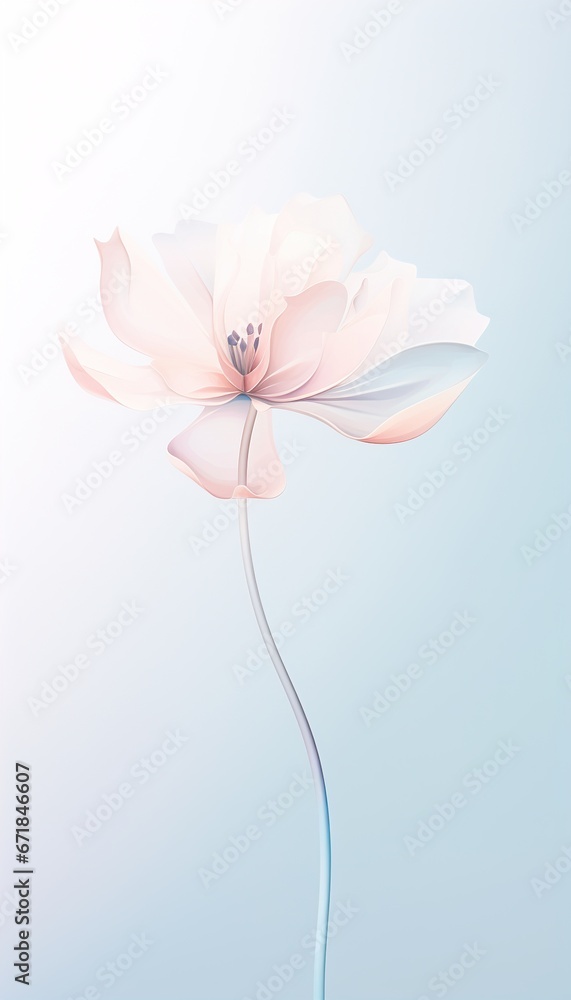 Obraz premium Whimsical Watercolor Wildflower Meadows Pastel Watercolor Spring Blossoms