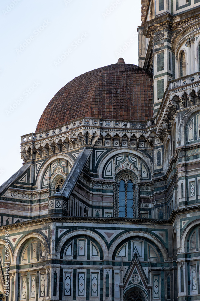 Part of the dome cathedral in Florence, Italy