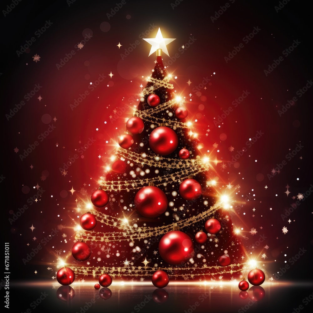Christmas tree decorated. Christmas tree Christmas tree decorated. Christmas tree