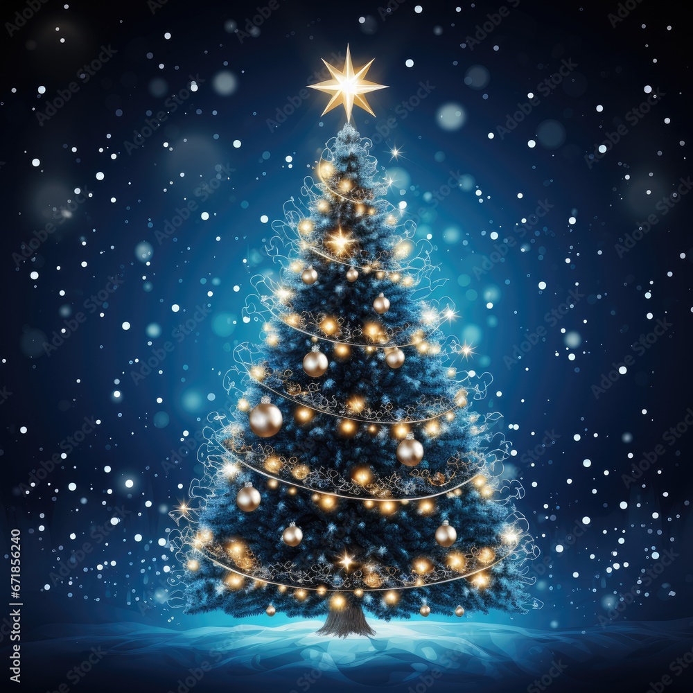 Christmas tree decorated. Christmas tree Christmas tree decorated. Christmas tree